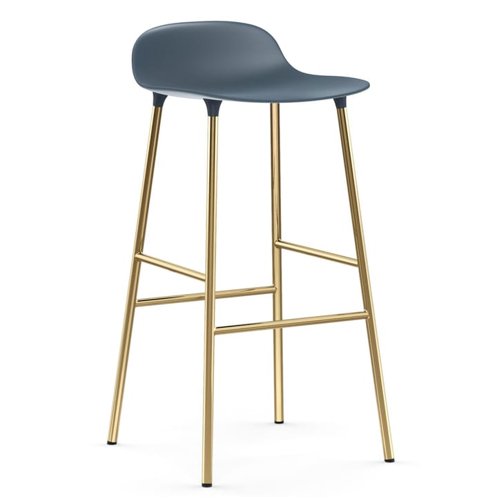 Form barstol messingsbein 75 cm - Blå - Normann Copenhagen