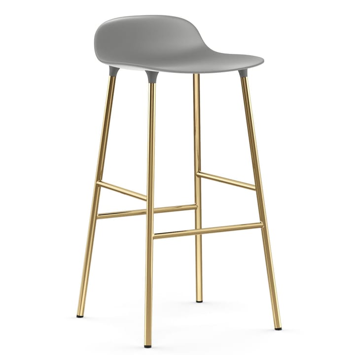 Form barstol messingsbein 75 cm - Grå - Normann Copenhagen