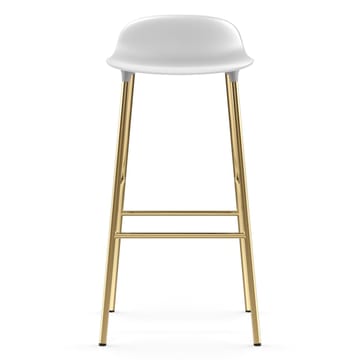 Form barstol messingsbein 75 cm - Hvit - Normann Copenhagen