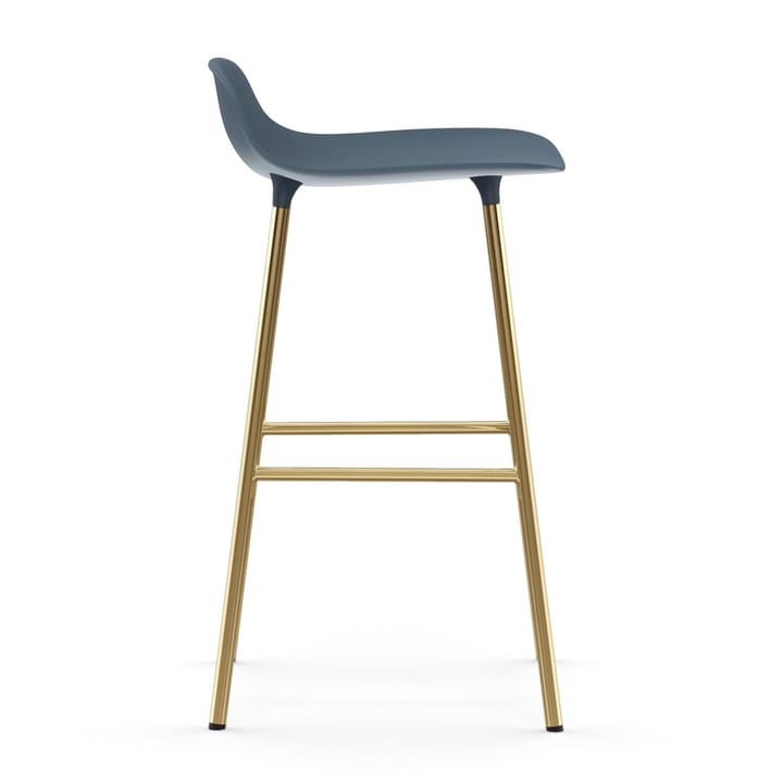 Form barstol messingsbein, Blå Normann Copenhagen