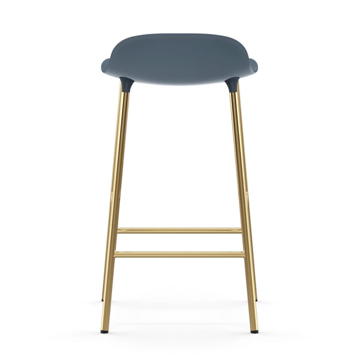 Form barstol messingsbein, Blå Normann Copenhagen