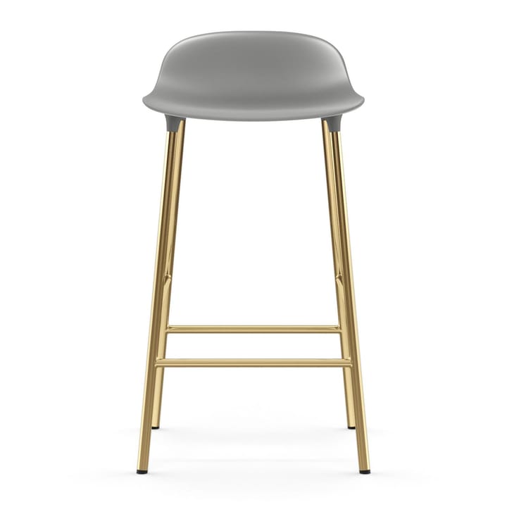 Form barstol messingsbein, Grå Normann Copenhagen