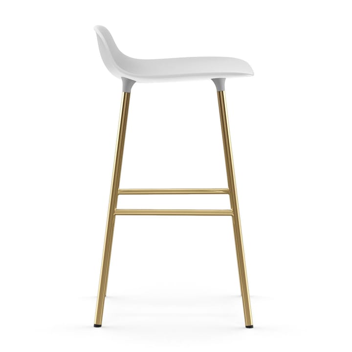 Form barstol messingsbein, Hvit Normann Copenhagen