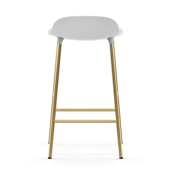 Form barstol messingsbein, Hvit Normann Copenhagen