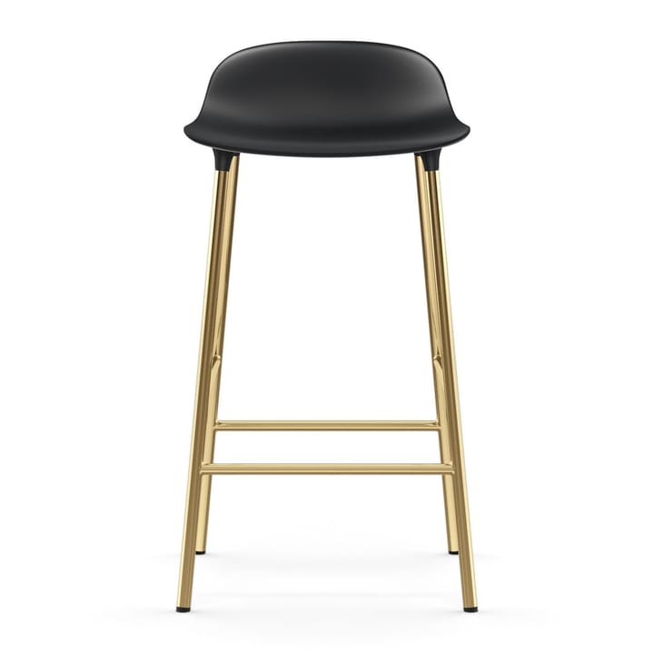 Form barstol messingsbein, Svart Normann Copenhagen