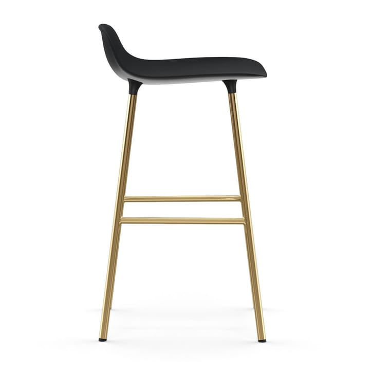 Form barstol messingsbein, Svart Normann Copenhagen