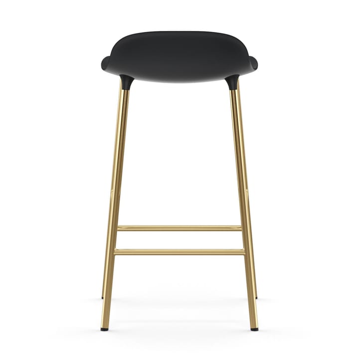 Form barstol messingsbein, Svart Normann Copenhagen