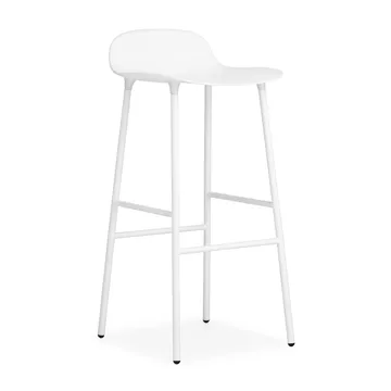 Form barstol metallbein 75 cm - hvit - Normann Copenhagen