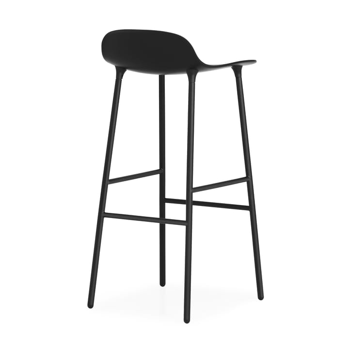 Form barstol metallbein 75 cm - svart - Normann Copenhagen