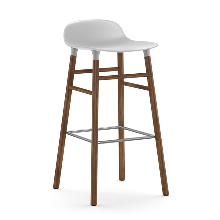 Form barstol valnøttbein 75 cm - hvit - Normann Copenhagen