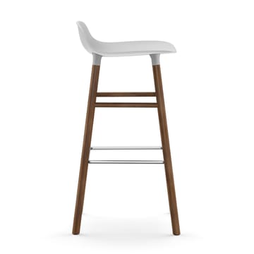 Form barstol valnøttbein 75 cm - hvit - Normann Copenhagen