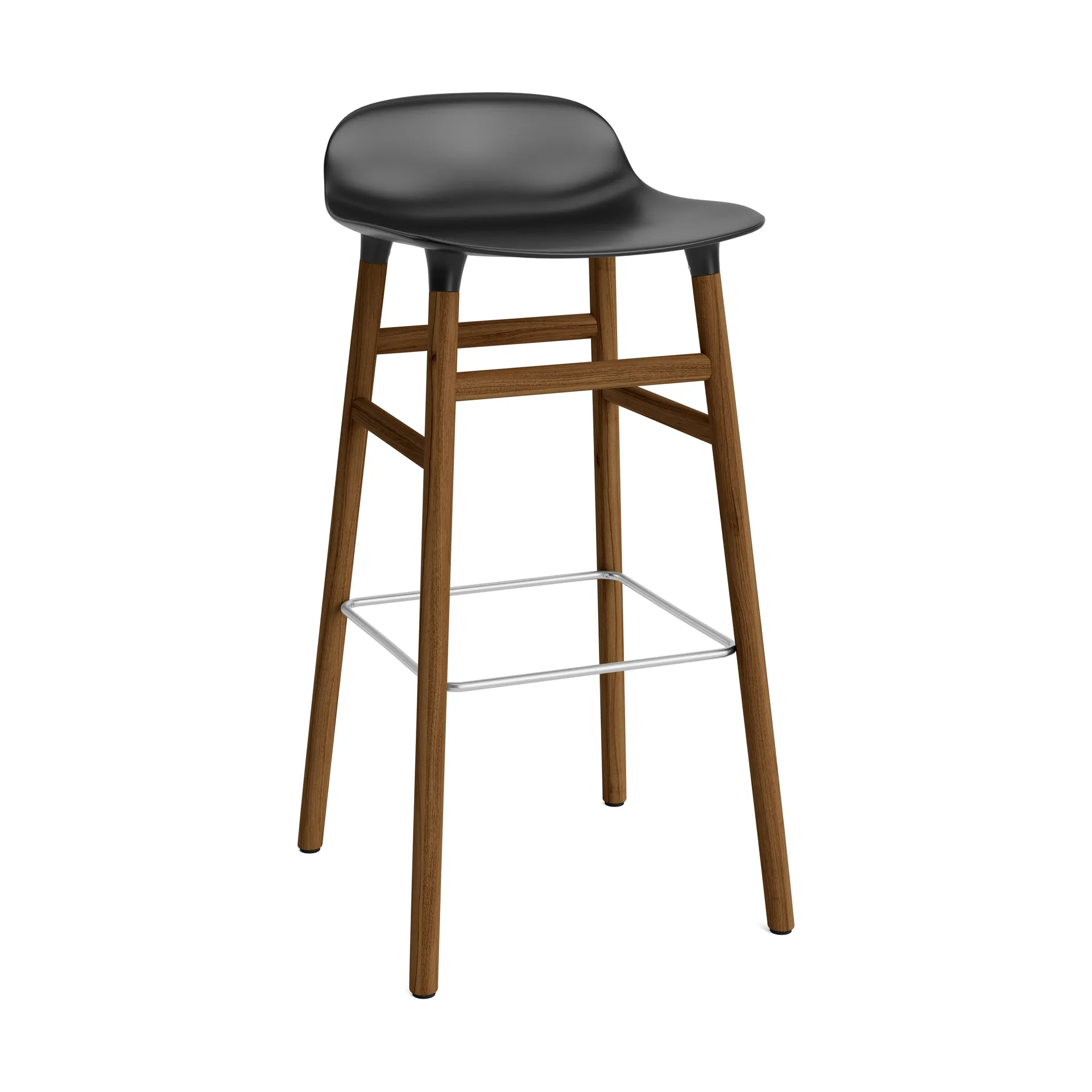 Form barstol valnøttbein 75 cm, svart Normann Copenhagen