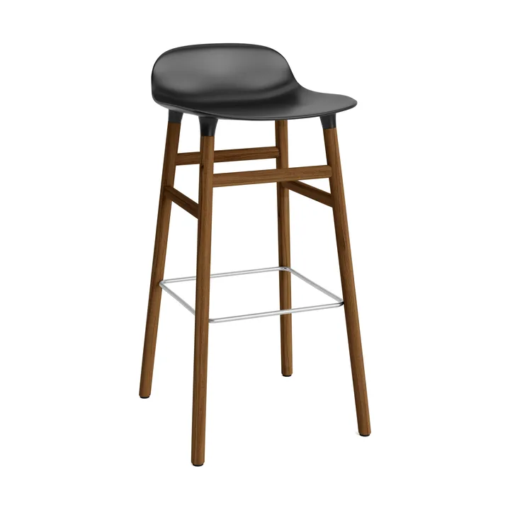 Form barstol valnøttbein 75 cm - svart - Normann Copenhagen