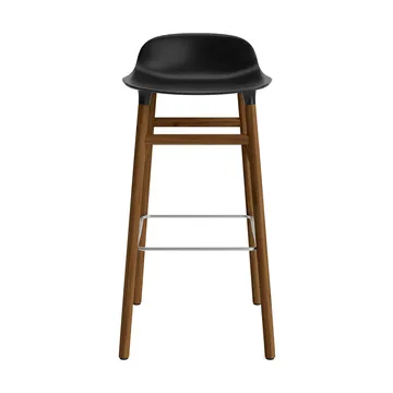 Form barstol valnøttbein 75 cm - svart - Normann Copenhagen