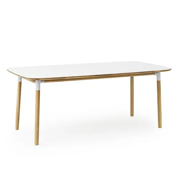 Form bord 95x200 cm - hvit - Normann Copenhagen