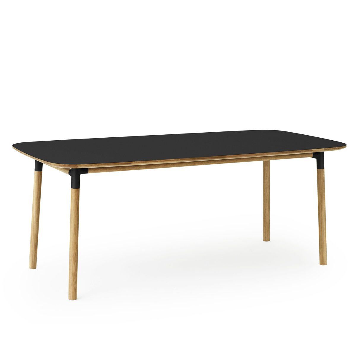 Normann Copenhagen Form bord 95x200 cm svart | Skandinavisk Design | Spisebord | Svart