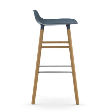 Form Chair barstol eikben - blå - Normann Copenhagen