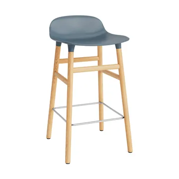 Form Chair barstol eikben - blå - Normann Copenhagen