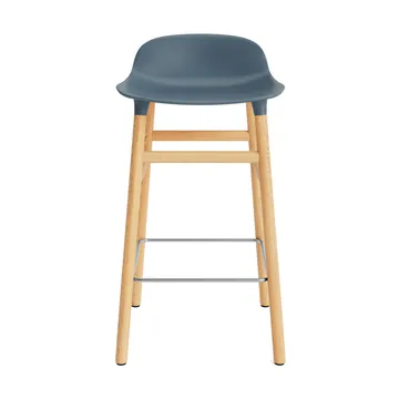 Form Chair barstol eikben - blå - Normann Copenhagen