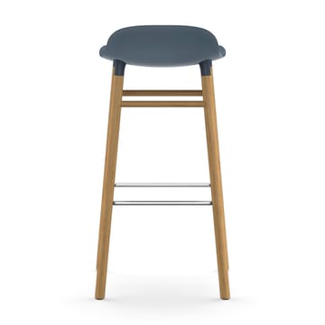 Form Chair barstol eikben - blå - Normann Copenhagen