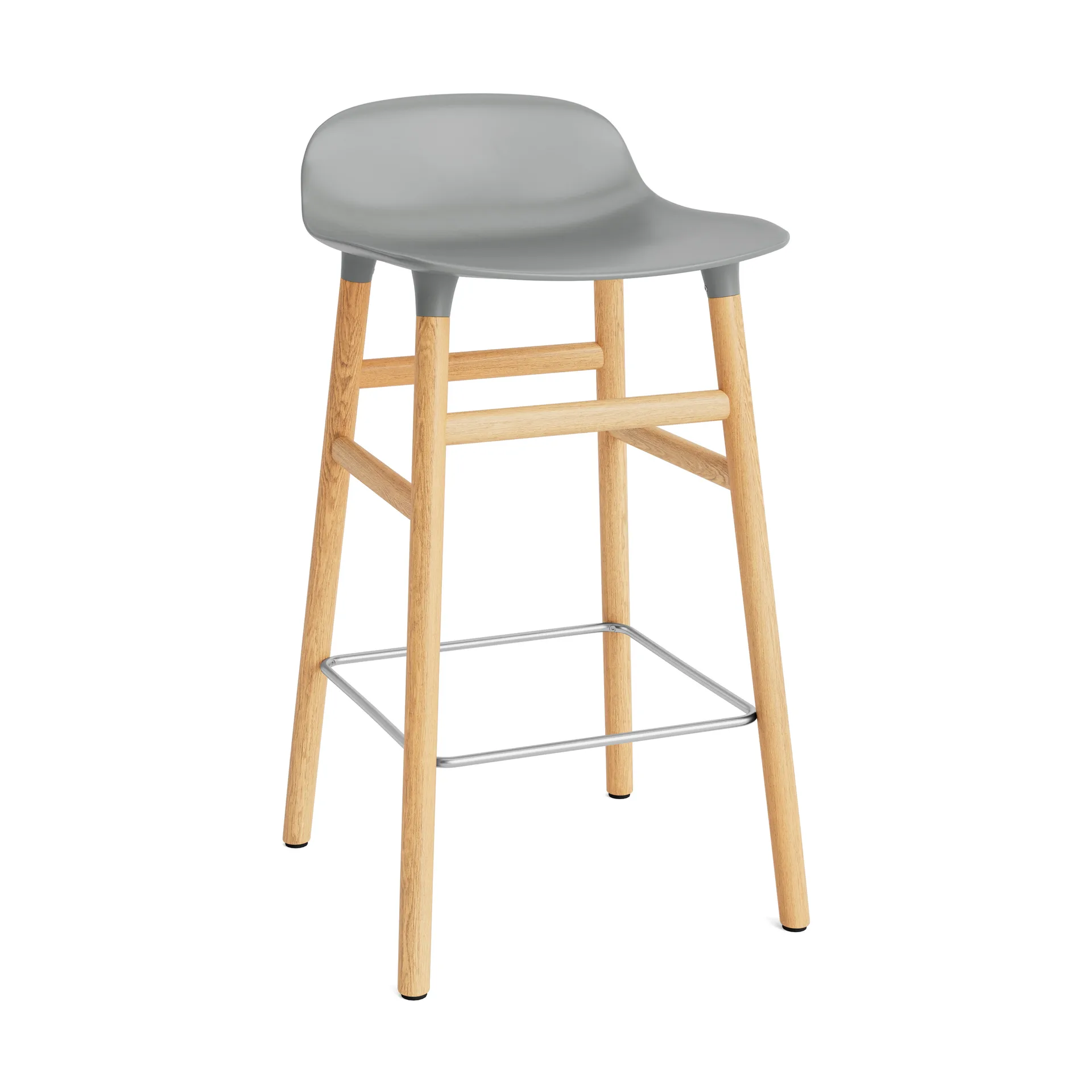 Form Chair barstol eikben, grå Normann Copenhagen