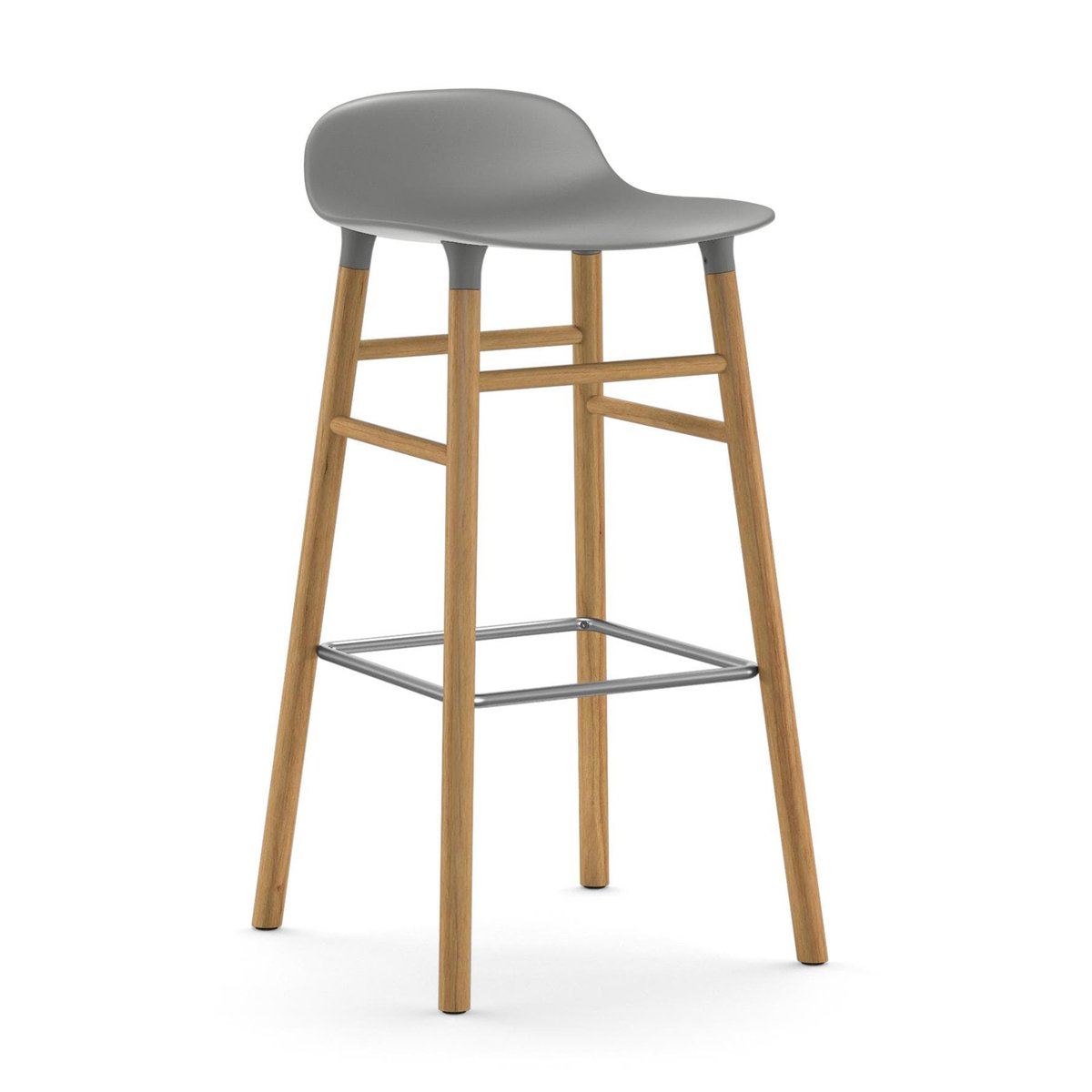Bilde av Normann Copenhagen Form Chair barstol eikben grå