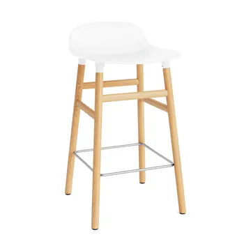Form Chair barstol eikben - hvit - Normann Copenhagen