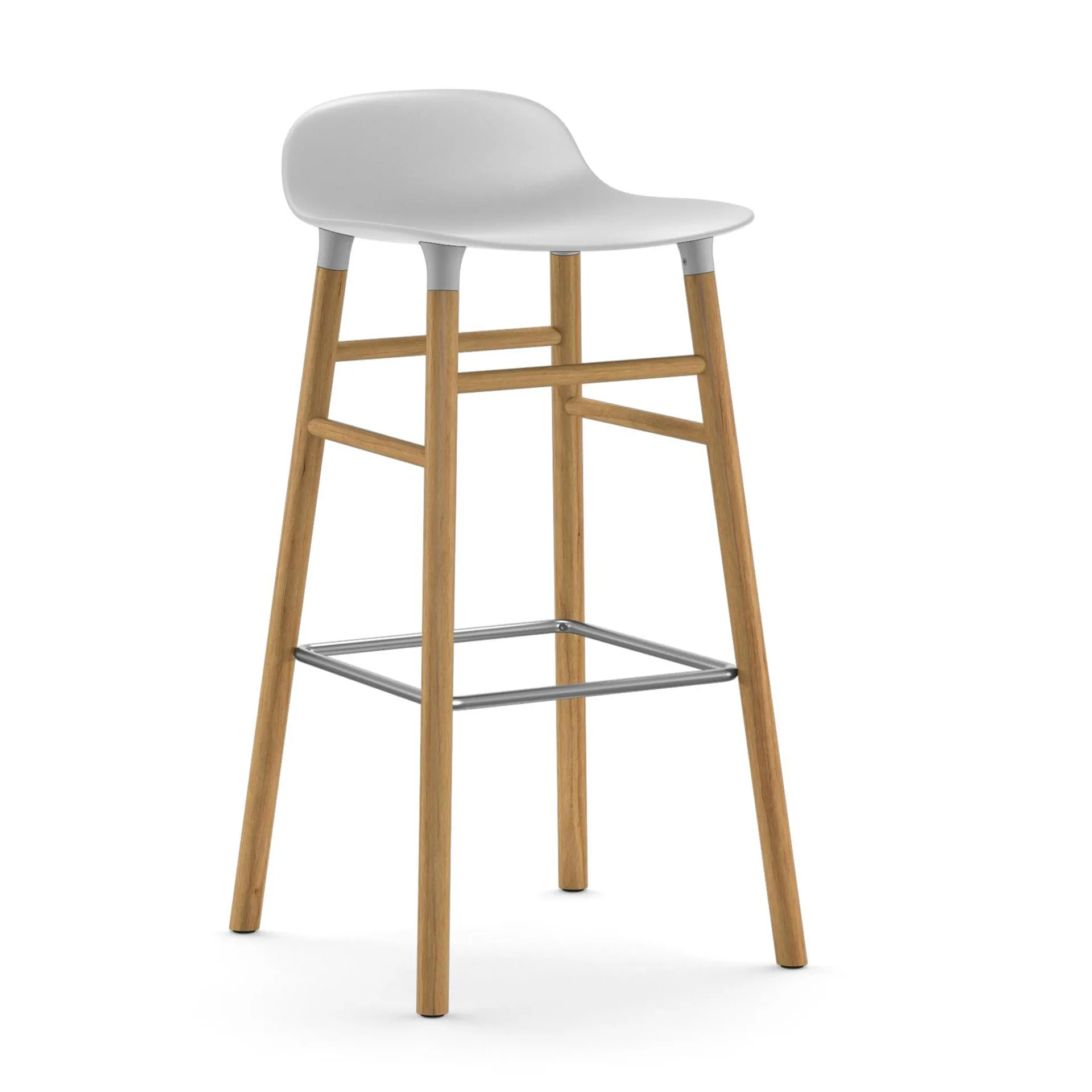 Form Chair barstol eikben, hvit Normann Copenhagen