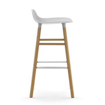 Form Chair barstol eikben - hvit - Normann Copenhagen