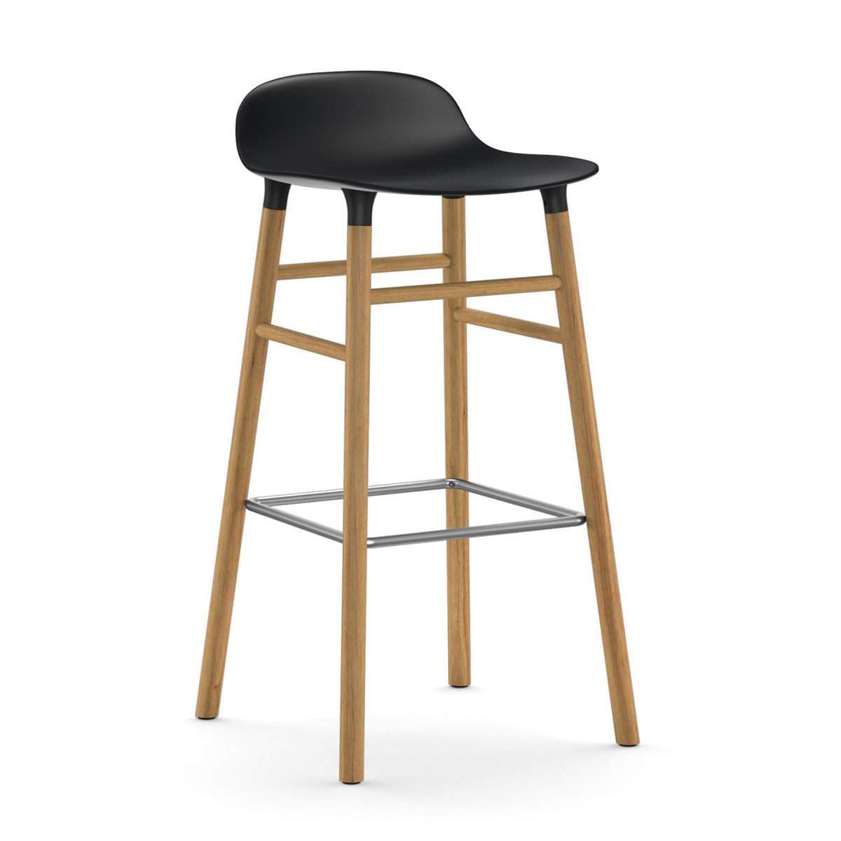 Bilde av Normann Copenhagen Form Chair barstol eikben svart