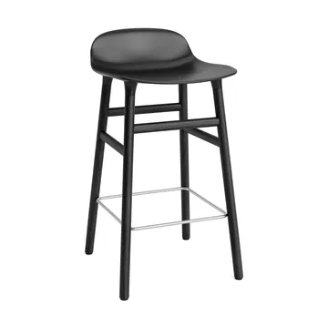 Form Chair barstol lakkerte eikebein 65 cm - svart - Normann Copenhagen