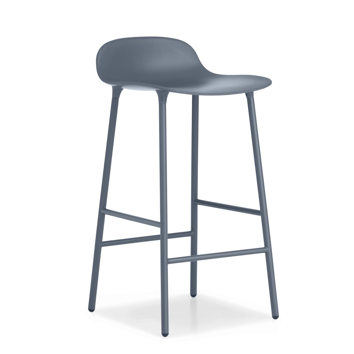 Bilde av Normann Copenhagen Form Chair barstol metallben blå