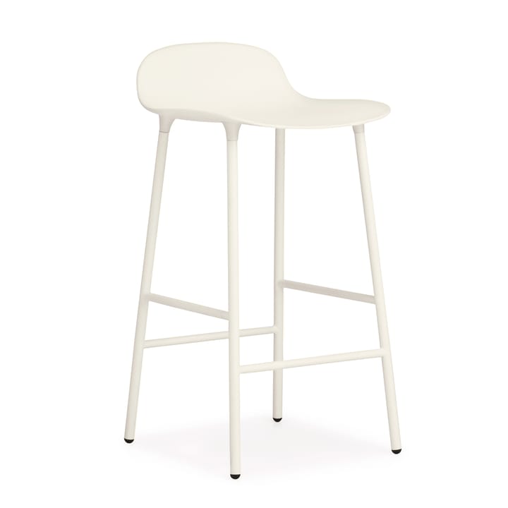 Form Chair barstol metallben - hvit - Normann Copenhagen