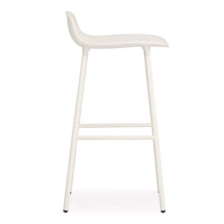 Form Chair barstol metallben - hvit - Normann Copenhagen