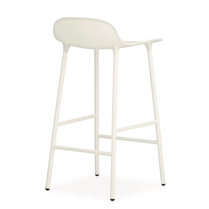 Form Chair barstol metallben - hvit - Normann Copenhagen