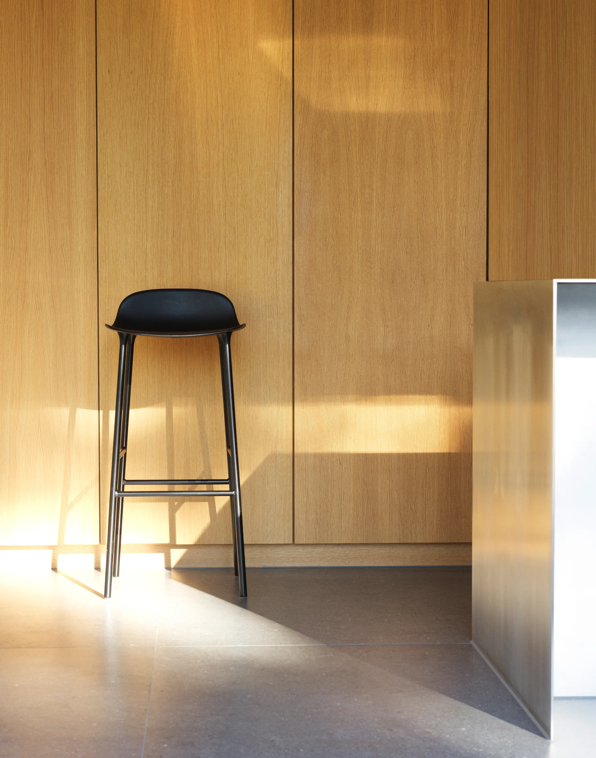 Form Chair barstol metallben, Svart Normann Copenhagen