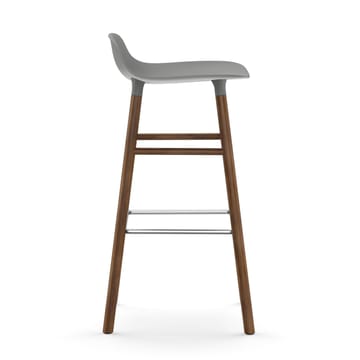 Form Chair barstol valnøttben - grå - Normann Copenhagen