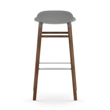 Form Chair barstol valnøttben - grå - Normann Copenhagen