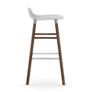 Form Chair barstol valnøttben - hvit - Normann Copenhagen