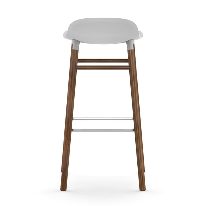 Form Chair barstol valnøttben, hvit Normann Copenhagen
