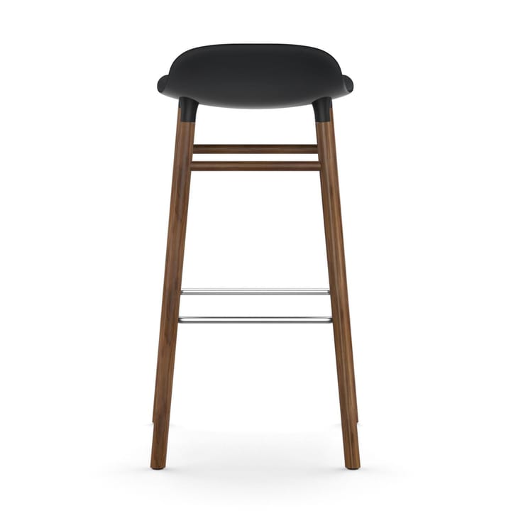 Form Chair barstol valnøttben - svart - Normann Copenhagen