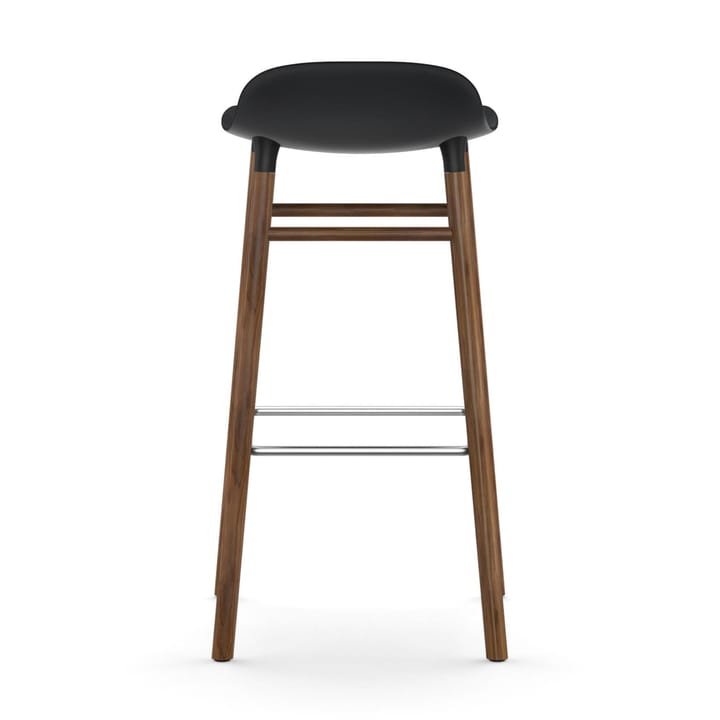 Form Chair barstol valnøttben, svart Normann Copenhagen