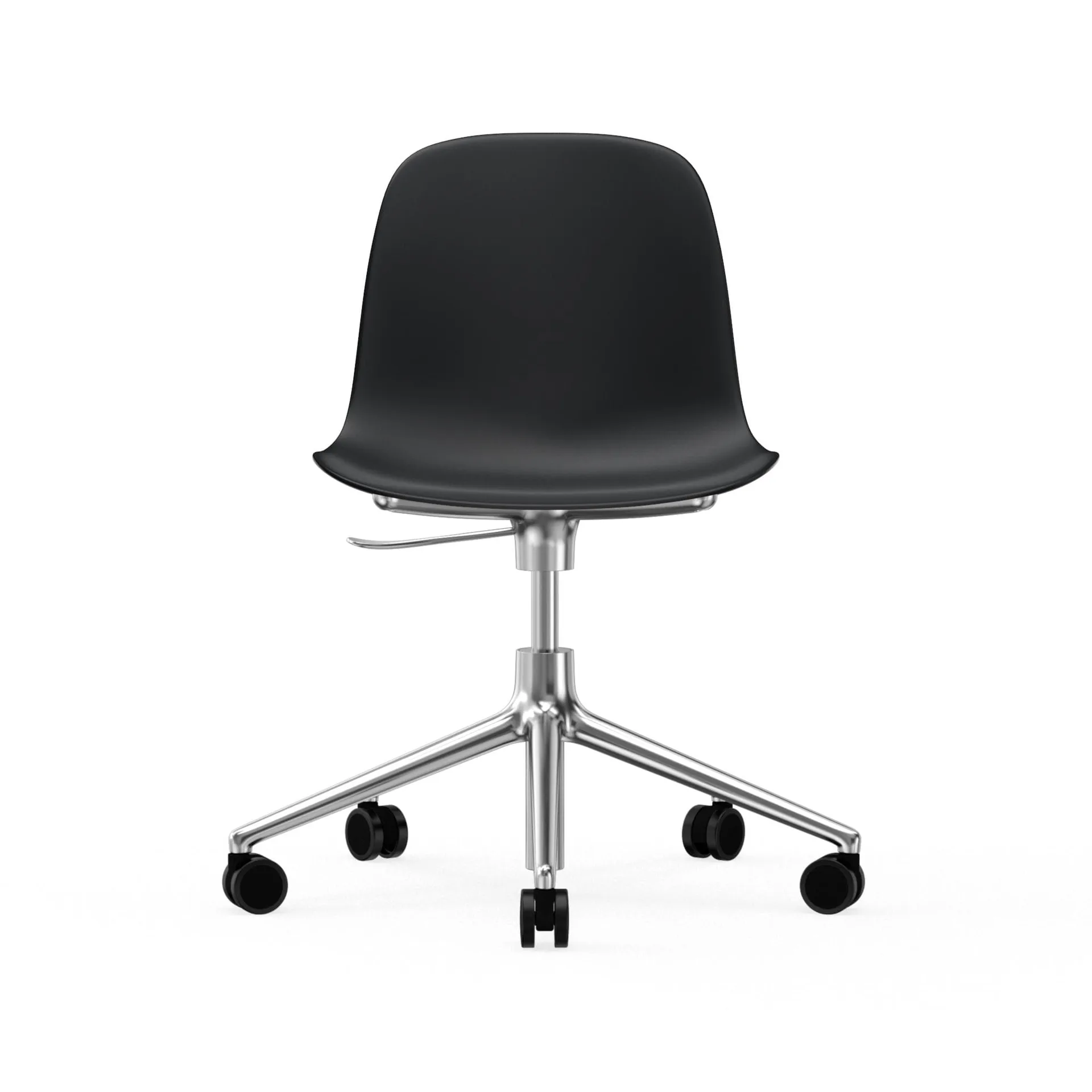 Form chair, dreibar stol, 5W kontorstol, sort, aluminium, hjul Normann Copenhagen