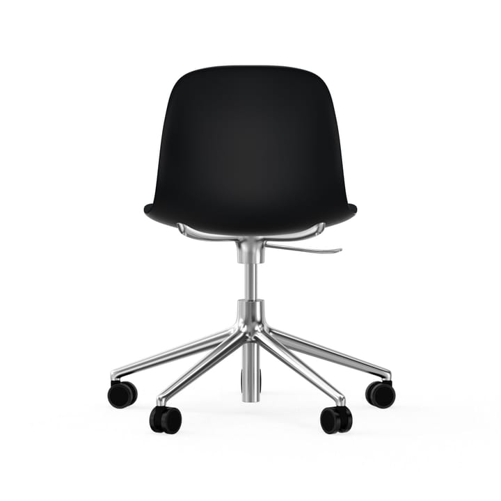 Form chair, dreibar stol, 5W kontorstol - sort, aluminium, hjul - Normann Copenhagen