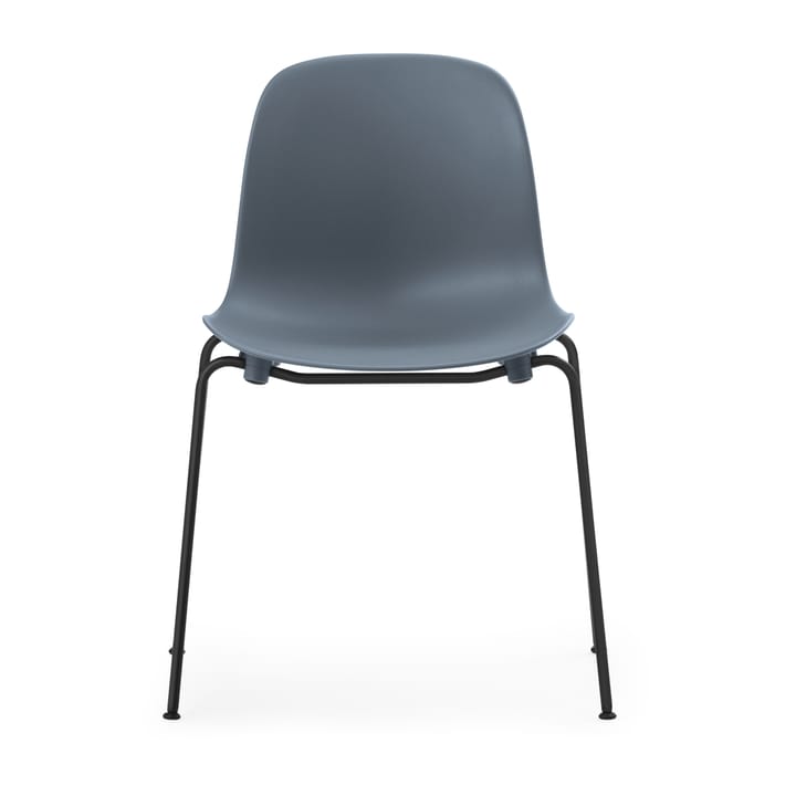 Form Chair stablebar stol svarte ben 2-pakning, Blå Normann Copenhagen