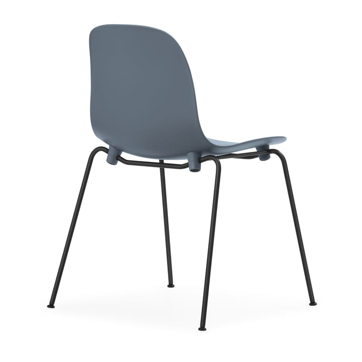 Form Chair stablebar stol svarte ben 2-pakning, Blå Normann Copenhagen