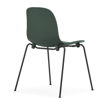 Form Chair stablebar stol svarte ben 2-pakning, Grønn - undefined - Normann Copenhagen