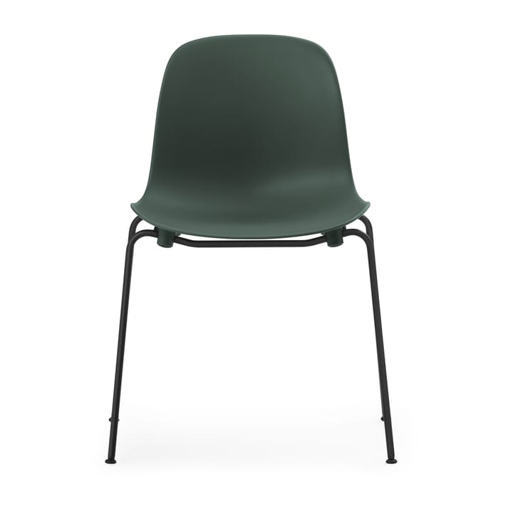 Form Chair stablebar stol svarte ben 2-pakning, Grønn Normann Copenhagen