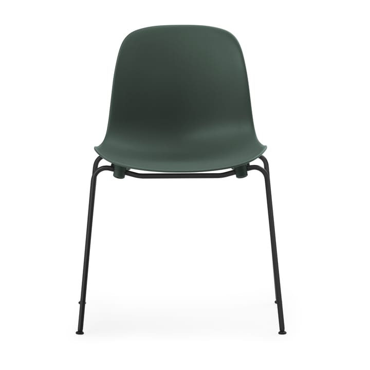 Form Chair stablebar stol svarte ben 2-pakning, Grønn - undefined - Normann Copenhagen