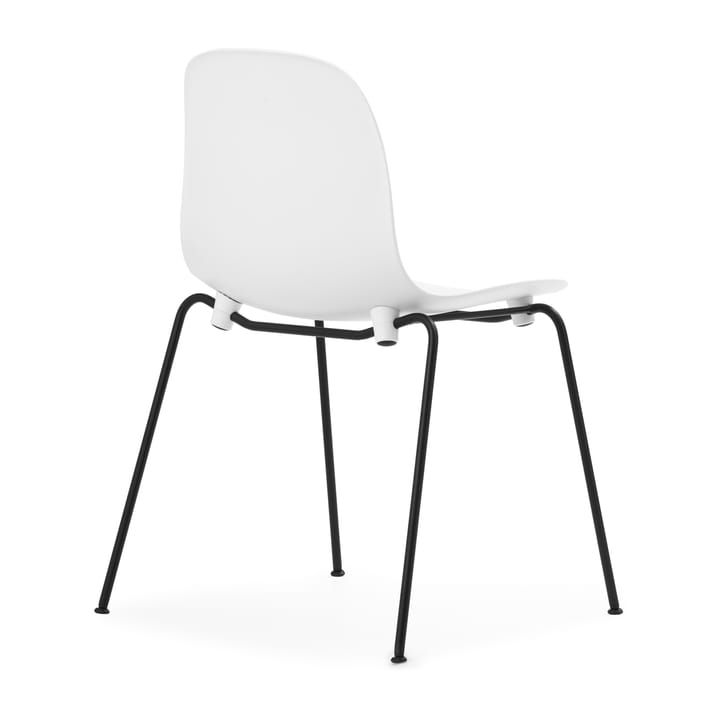 Form Chair stablebar stol svarte ben 2-pakning, Hvit Normann Copenhagen